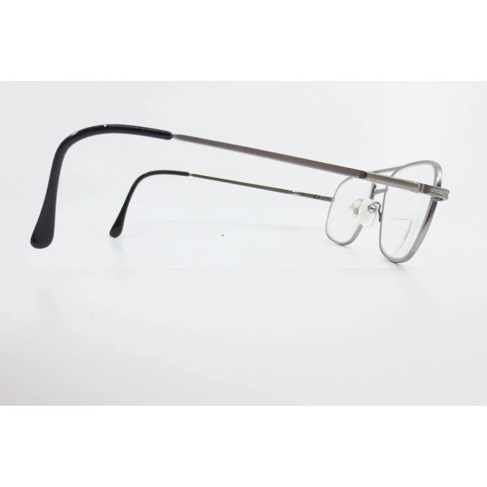 Agility 8 Antique Silver Aviator Eyeglass Frames 60-20-150 Double Bridge Metal